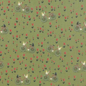 A Mon Ami Vert Bicyclette Basic Grey Moda Fabrics quilt