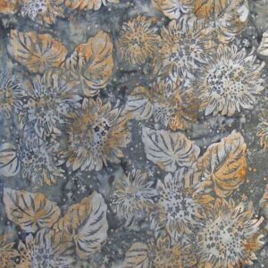 A Hoffman Bali Sunflowers Smoke quilt