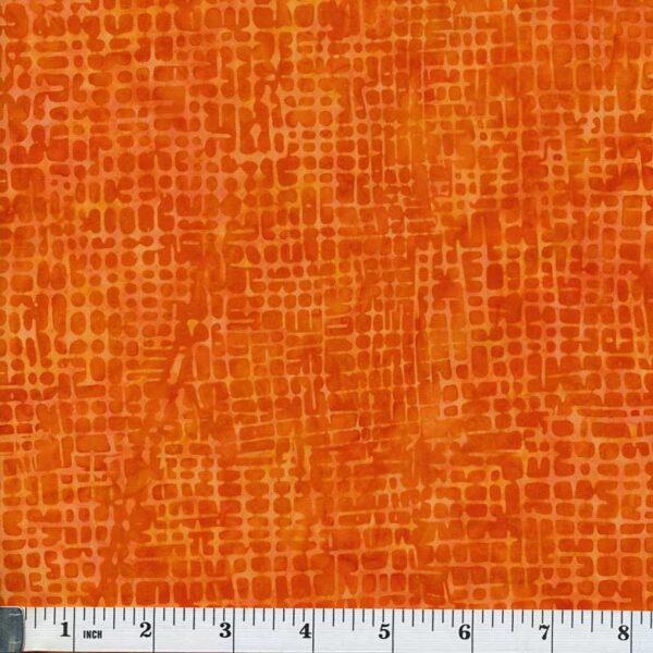 A smaller Tonga Batiks Orange Sketch quilt