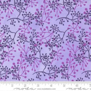 Pansy's Posies 48724-23 Lavender Moda Robin Pickens Quilting Fabric