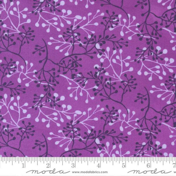 Pansy's Posies 48724-24 Plum Moda Fabrics Robin Pickens