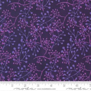 Pansy's Posies 48724-25 Amethyst Robin Pickens Moda Cotton Quilting Fabric