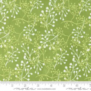 Pansy's Posies 48724-26 Fern Green Moda Robin Pickens Cotton Quilting Fabric