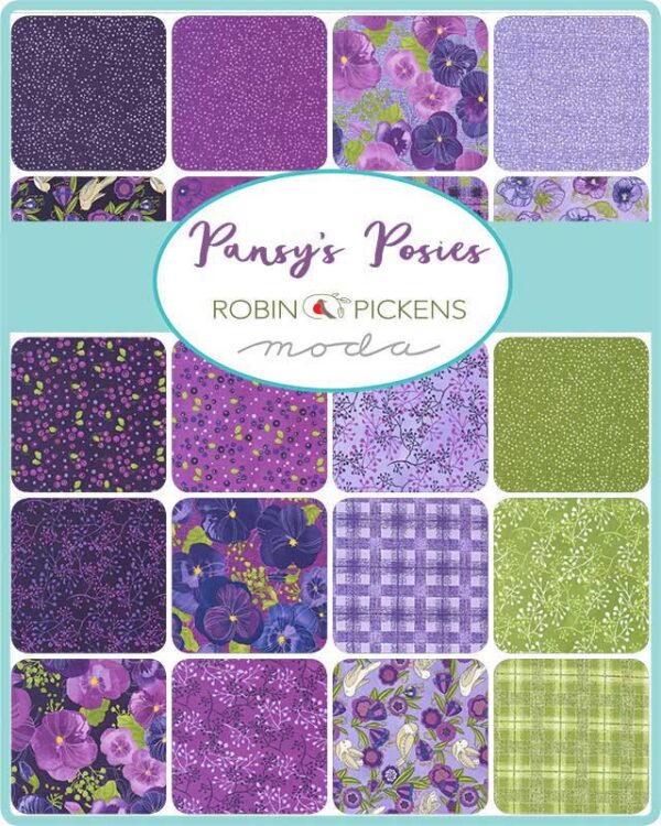 Pansy's-Posies-Sampler Moda Robin Pickens