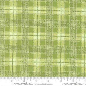 Pansy's Posies 48725-16 Fern Green Plaid Moda Fabrics Robin Pickens Cotton Quilting Fabric