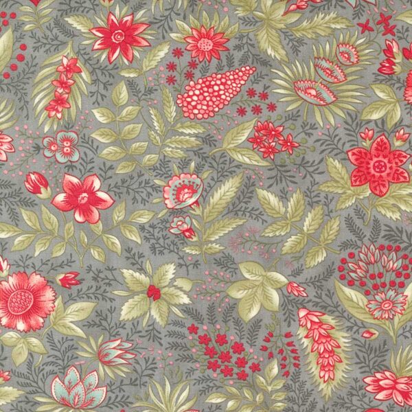 Collections For A Cause Slate 44332-14 Moda Floral. 3 Sisters and Howard Marcus designers. 44 inch wide 100% Cotton quilting fabric.