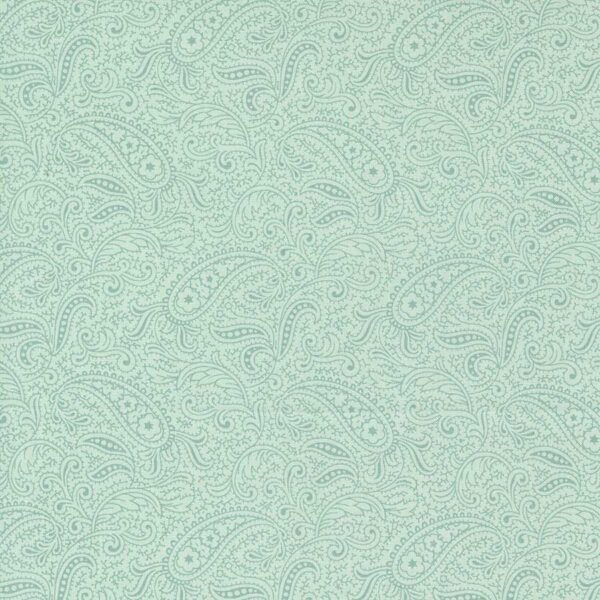 Collections For A Cause Etchings Moda 4434-12 Aqua. Designed by 3 Sisters and Howard Marcus. 100% Cotton Quilting Fabric 44 inches Wide.