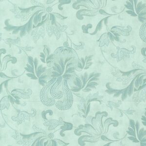 Collections For A Cause Etchings Aqua 44335-12 Moda. 3 sisters and Howard Marcus designers. 44 inch wide quilting fabric.