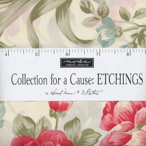 Collections For A Cause Etchings Charm Pack. Moda Fabrics. 42 5 x 5 inch squares.