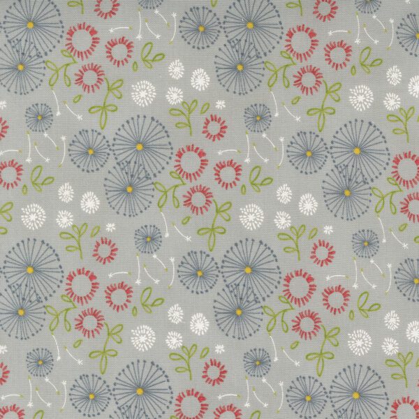 Dandi Duo Slate 48752-16 Slate. Designed by Robin Pickens for Moda Fabrics. 44 inches wide, 100% Cotton Quilting Fabric